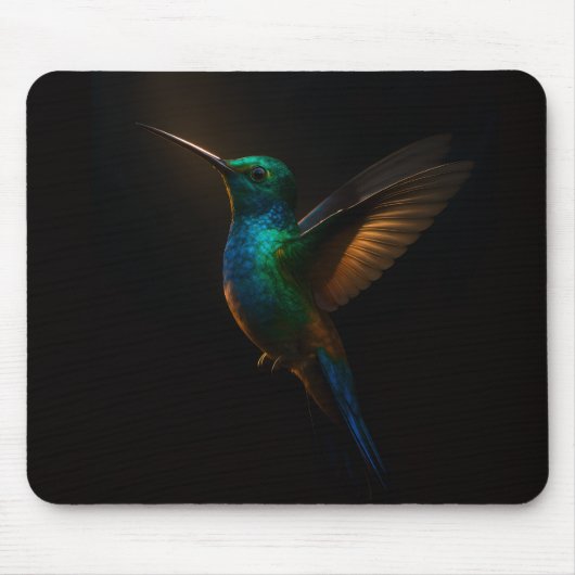 Mauspad mit fliegendem Kolibri (Vorne)