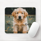 Mauspad mit goldfarbenem Unterteil (Mit Mouse)