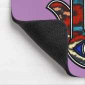Mauspad mit Hand der Fatima Design (Ecke)