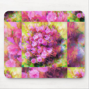Mauspad mit Hauch von rosa Blüten