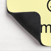 Mauspad mit Illustration und Text (Ecke)