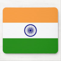 Mauspad mit indischer Flagge