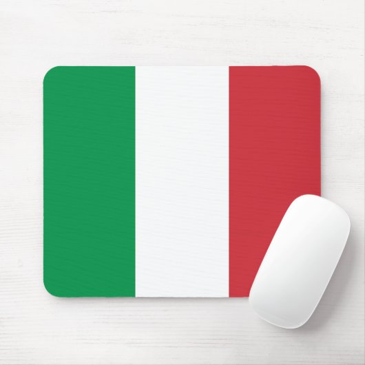 Mauspad mit italienischer Flagge (Mit Mouse)