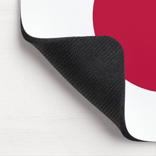 Mauspad mit japanischer Flagge (Ecke)