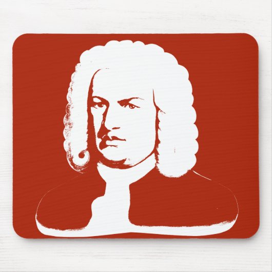 Mauspad mit Johann Sebastian Bach (Vorne)