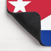 Mauspad mit kubanischer Flagge (Ecke)
