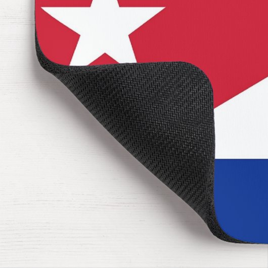 Mauspad mit kubanischer Flagge (Ecke)