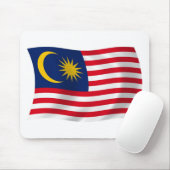 Mauspad mit malaysischer Flagge (Mit Mouse)
