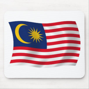 Mauspad mit malaysischer Flagge