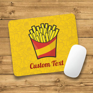 Mauspad mit Pommes Frites