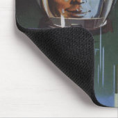 Mauspad mit Retro-USSR-Weltraumprogramm-Propaganda (Ecke)