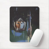 Mauspad mit Retro-USSR-Weltraumprogramm-Propaganda (Mit Mouse)