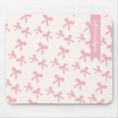 Mauspad mit rosa Schleife Träume (Vorne)