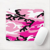 Mauspad mit rosa Tarnmuster (Mit Mouse)