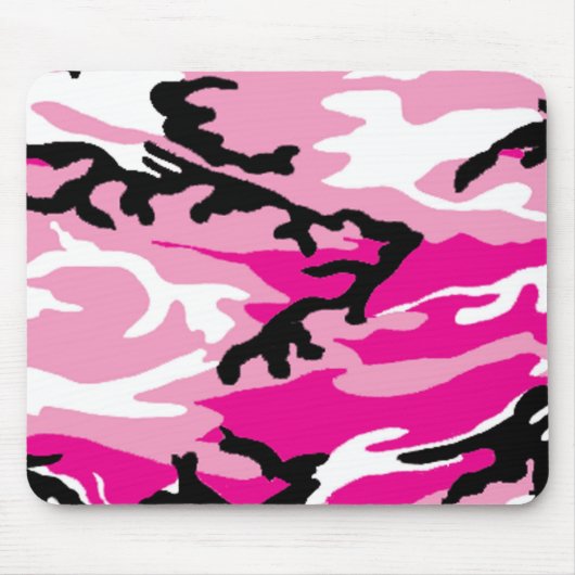 Mauspad mit rosa Tarnmuster (Vorne)