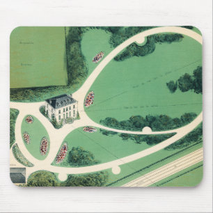 Mauspad mit Schloss und Garten