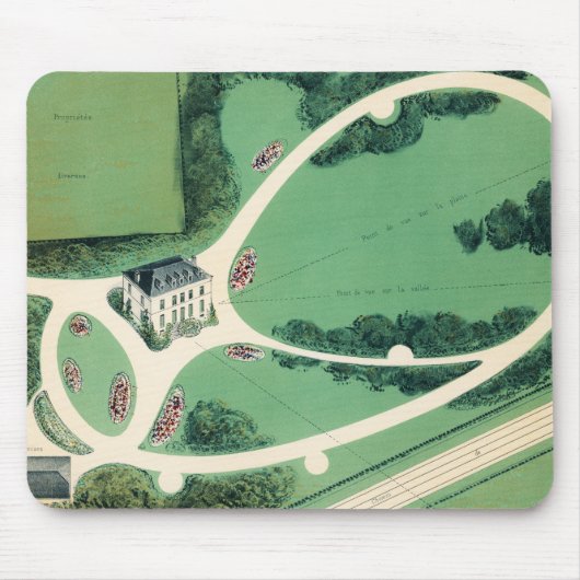 Mauspad mit Schloss und Garten (Vorne)