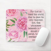 Mauspad mit Schrift. John 3:16. (Mit Mouse)