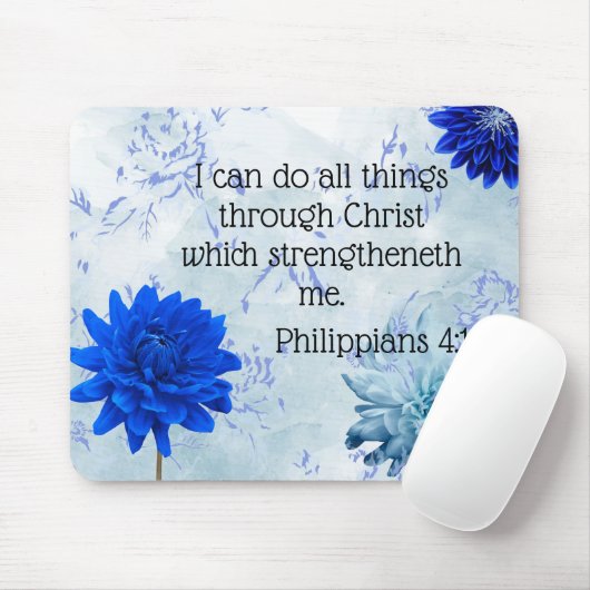 Mauspad mit Schrift. Philippinen 4:13 (Mit Mouse)