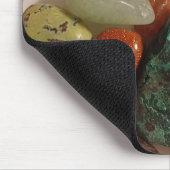 Mauspad mit Steinen und Kristallen (Ecke)