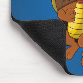 Mauspad mit Superhelden-Drachen-Cartoon (Ecke)