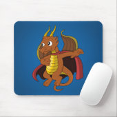 Mauspad mit Superhelden-Drachen-Cartoon (Mit Mouse)