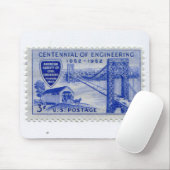 Mauspad mit US-Poststempel (Mit Mouse)