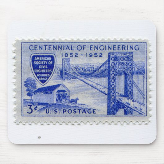 Mauspad mit US-Poststempel (Vorne)