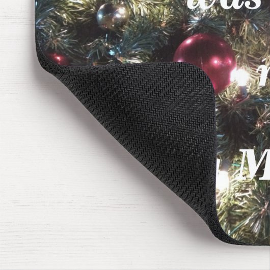 Mauspad mit Weihnachts-Spaß. (Ecke)