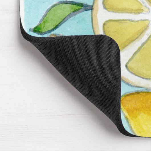 Mauspad mit Zitronendesign (Ecke)