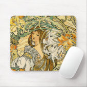 Mauspad: Mucha - Die Blumensprache Mousepad (Mit Mouse)