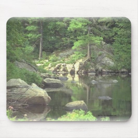 MausPad~~ New York Gebirgssee und -felsen Mousepad (Vorne)