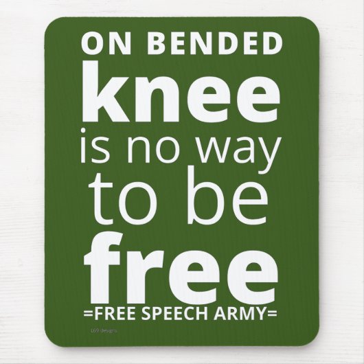 Mauspad "ON BENDED KNEE.." (Vorne)