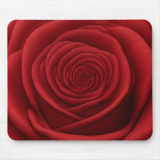 Mauspad - Rote Rosenblume (Vorne)