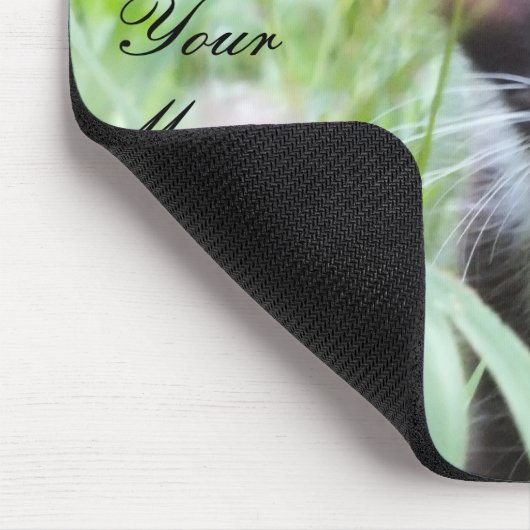 Mauspad schwarz-weiß (Ecke)