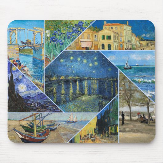 MAUSPAD - Vincent van Gogh 9-Image Collage #2 (Vorne)