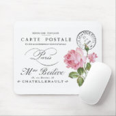 MAUSPAD : VINTAG FRANZÖSISCH : POSTCARD DESIGN (Mit Mouse)