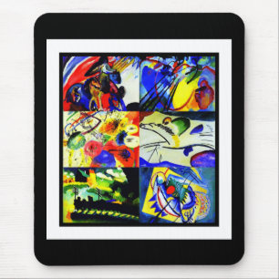 Mauspad Vintage Art Kandinsky Collage