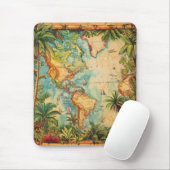 Mauspad-Vintage Atlas Collection Mauspad (Mit Mouse)