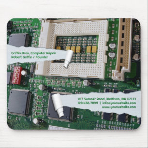 Mauspad-Vorlage für Computerreparaturunternehmen Mousepad