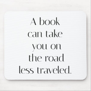 Mauspad 'Weniger bereister Weg'