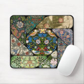 MAUSPAD - William Morris Image Collage - gerundet (Mit Mouse)