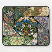 MAUSPAD - William Morris Image Collage - gerundet (Vorne)