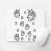 Mauspad Wolf (Mit Mouse)