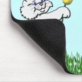 Mauspad - Zwei Bunnies & Tulips (Ecke)