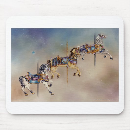 Mauspads - Drei Karussellpferde (Vorne)