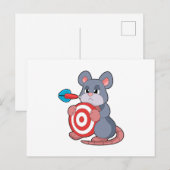 Mauspfeile Dart Dartscheibe Postkarte (Vorne/Hinten)