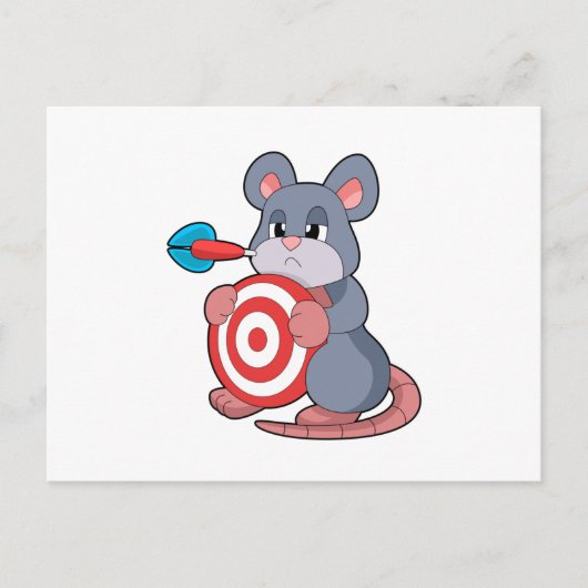 Mauspfeile Dart Dartscheibe Postkarte (Vorderseite)