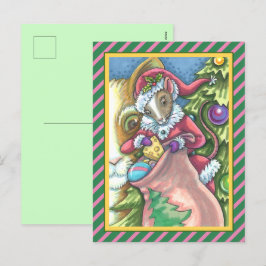 MAUSSANTA BRINGT GUTE KATZCHENCHRISTMAS, Niedlich Feiertagspostkarte