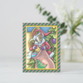 MAUSSANTA BRINGT GUTE KATZCHENCHRISTMAS, Niedlich Feiertagspostkarte (Stehend Vorderseite)